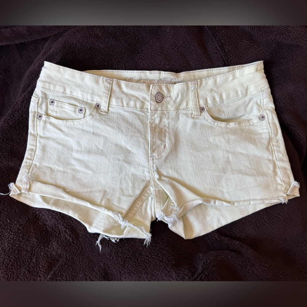 American Eagle Yellow Jean Shorts